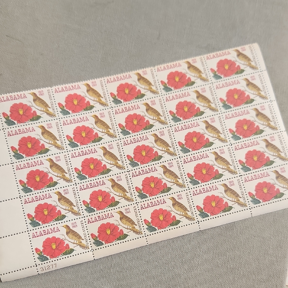 Alabama Flower and Bird Stamps